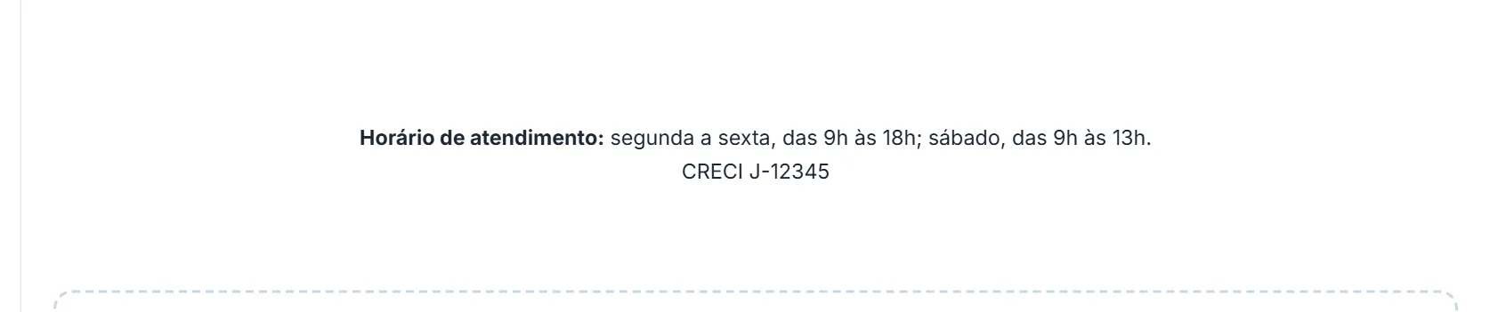 O bloco Código HTML na prévia do site