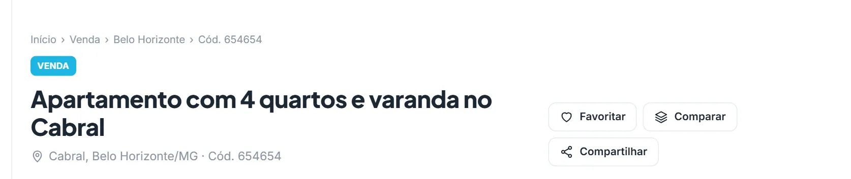 Título do imóvel na prévia da página do imóvel
