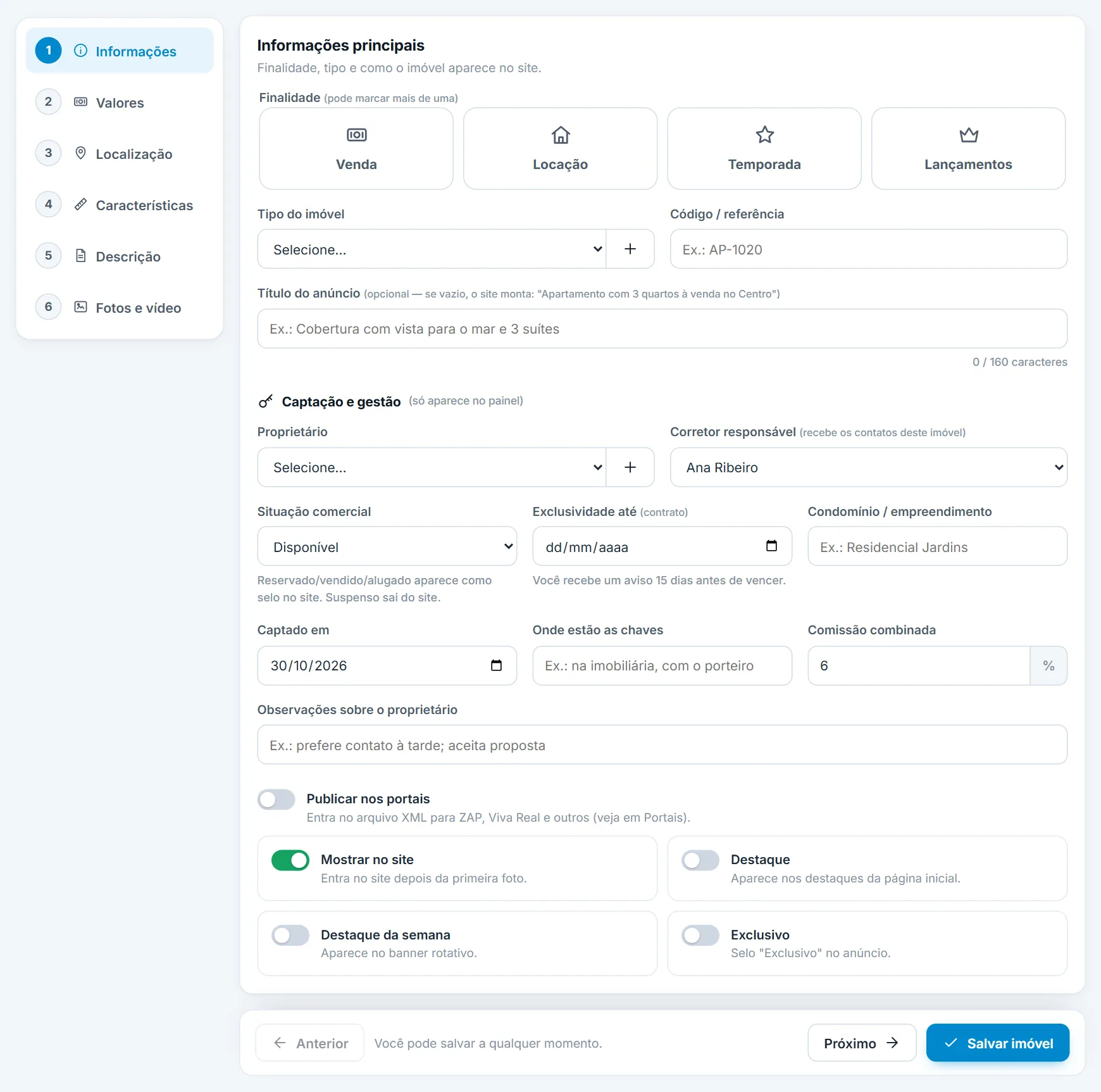 Etapa 1: Informações