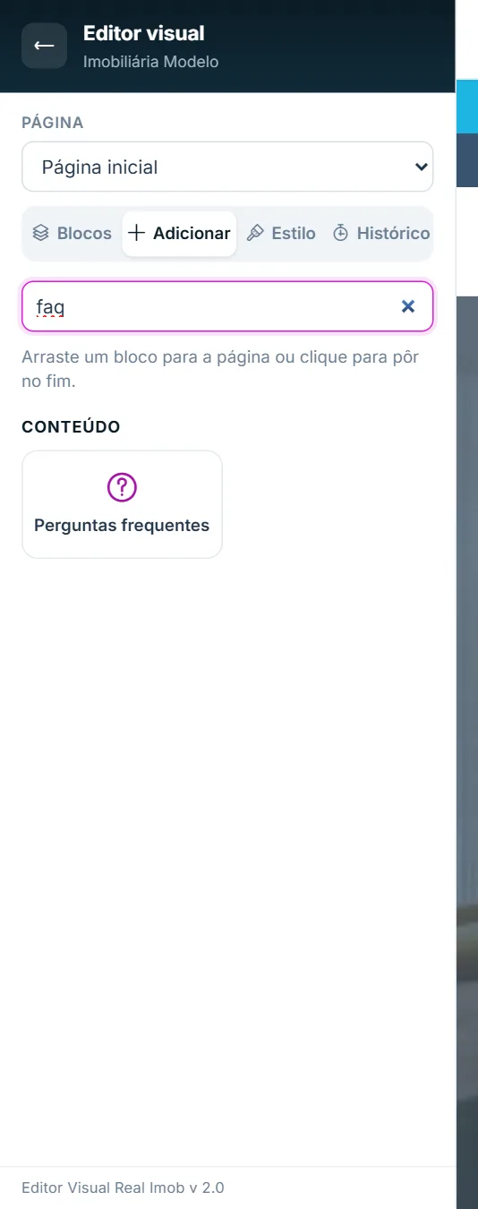 Campo de busca da biblioteca