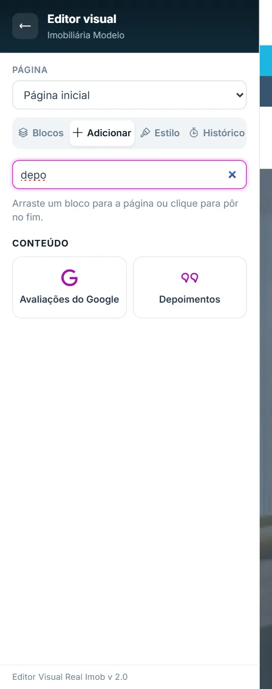 Busca sem acento: resultado para “depo”