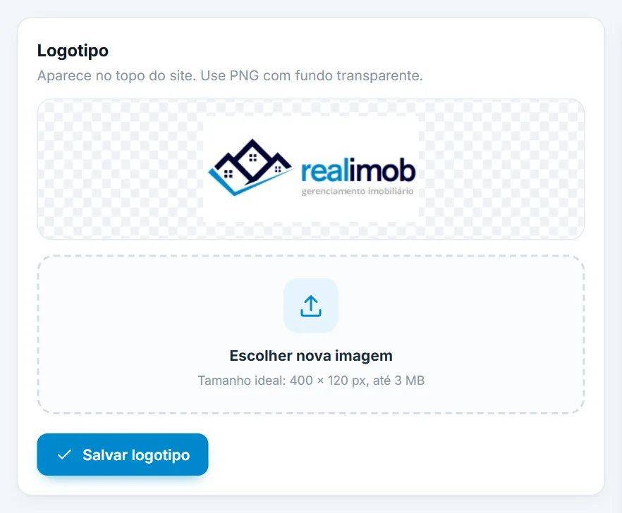 Cartão do logotipo