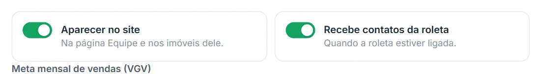 Aparecer no site e roleta