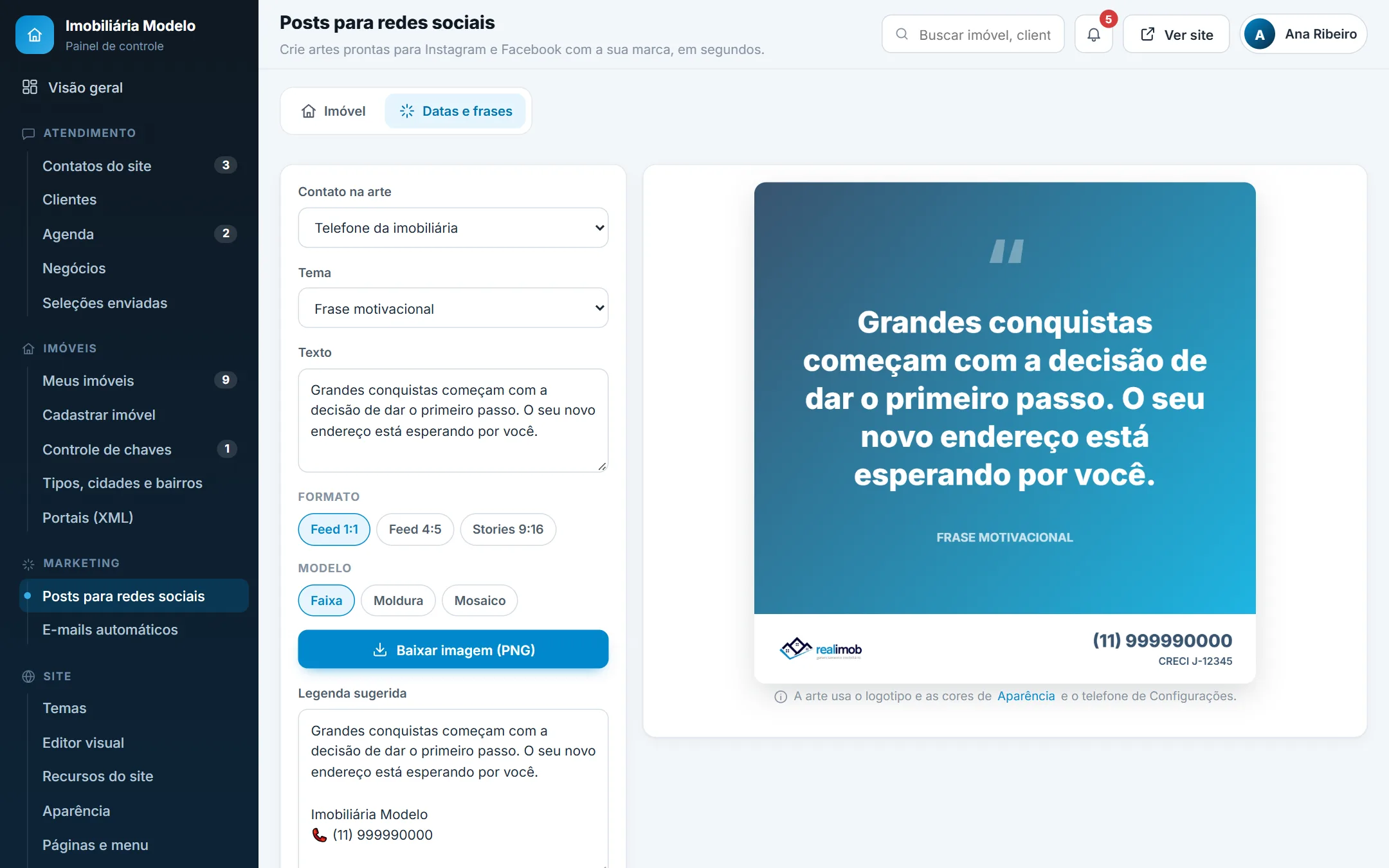 Aba Datas e frases