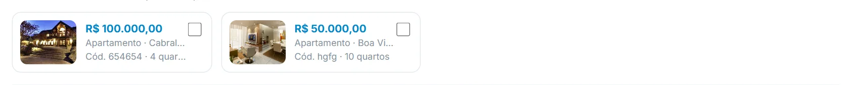 Radar de imóveis na ficha do cliente